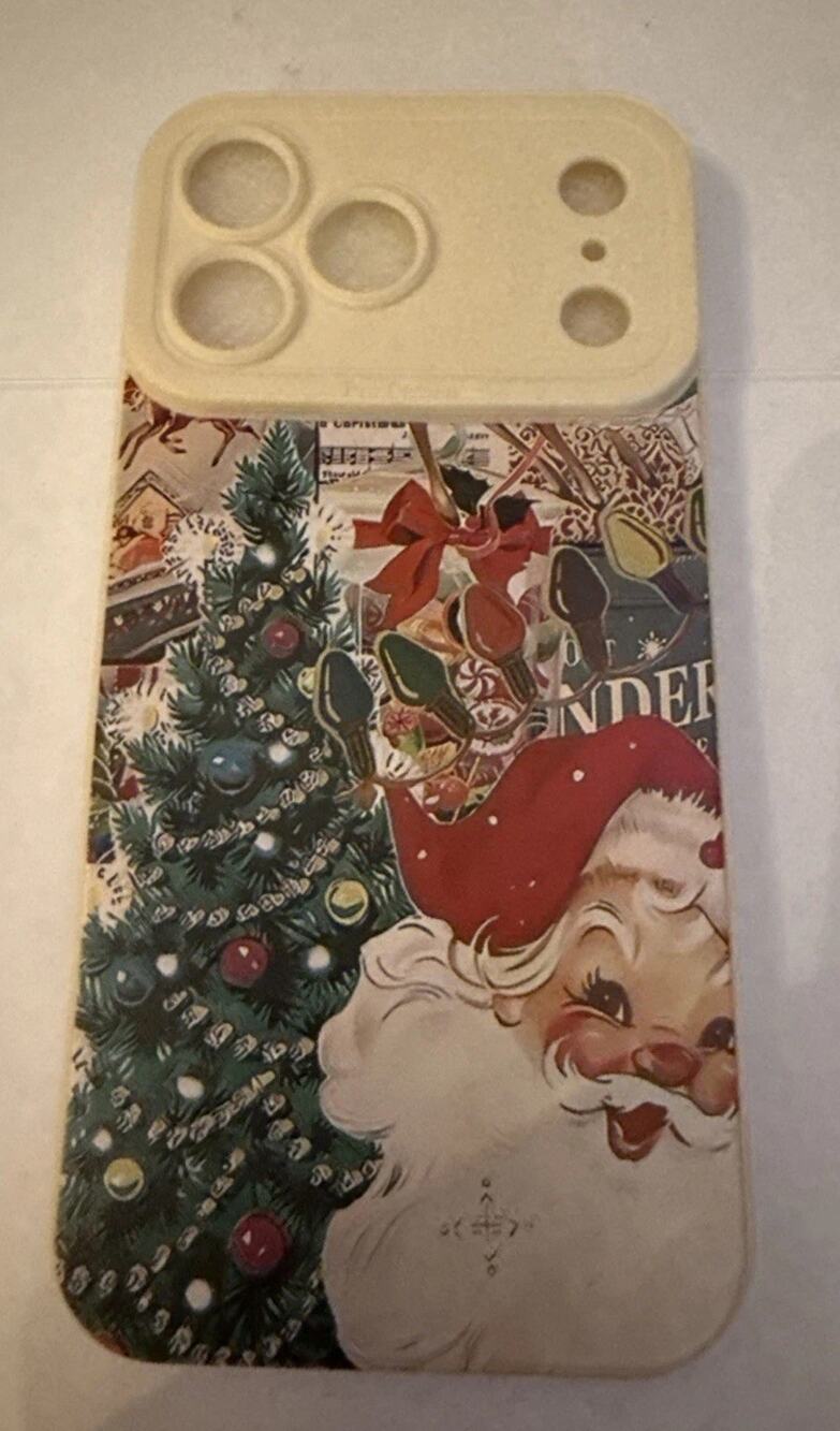NWT iPhone 17 Pro Max Christmas Santa Snap On Case